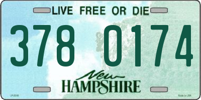 NH license plate 3780174