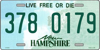 NH license plate 3780179