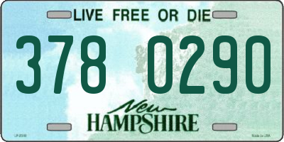 NH license plate 3780290