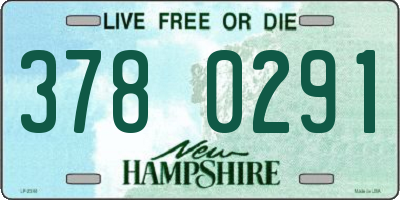 NH license plate 3780291