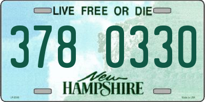 NH license plate 3780330