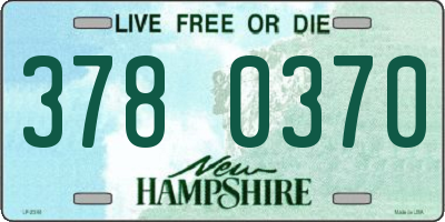 NH license plate 3780370