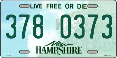 NH license plate 3780373