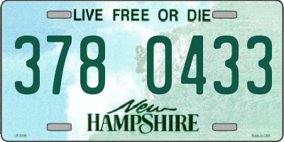 NH license plate 3780433