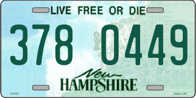 NH license plate 3780449