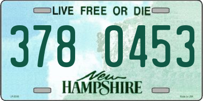 NH license plate 3780453