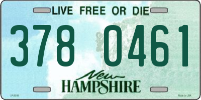 NH license plate 3780461