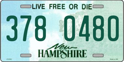 NH license plate 3780480