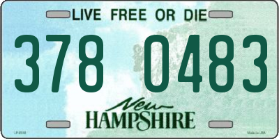 NH license plate 3780483