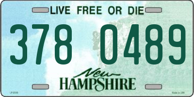 NH license plate 3780489