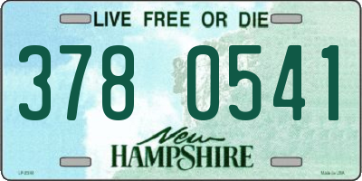 NH license plate 3780541