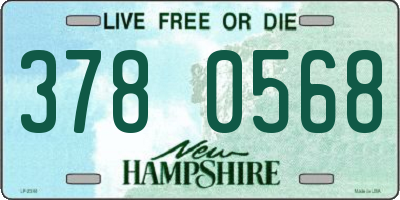 NH license plate 3780568
