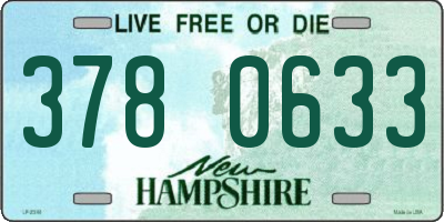 NH license plate 3780633