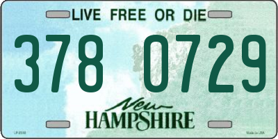 NH license plate 3780729