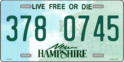 NH license plate 3780745