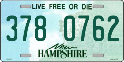 NH license plate 3780762