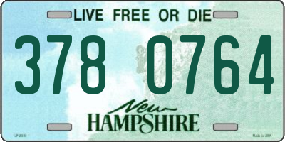 NH license plate 3780764