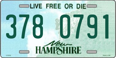 NH license plate 3780791