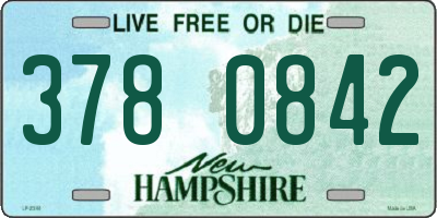 NH license plate 3780842