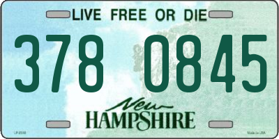 NH license plate 3780845