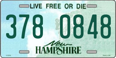NH license plate 3780848