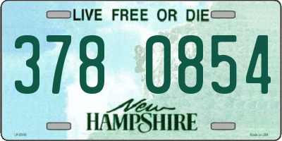 NH license plate 3780854