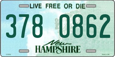 NH license plate 3780862