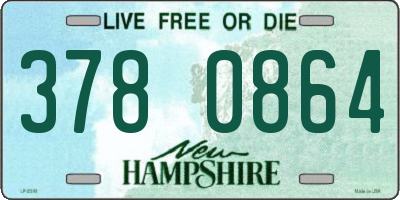 NH license plate 3780864