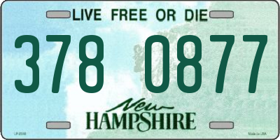 NH license plate 3780877
