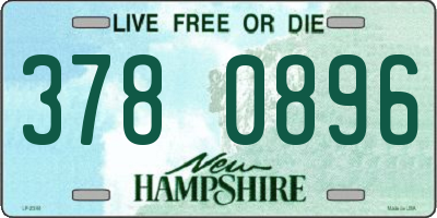NH license plate 3780896