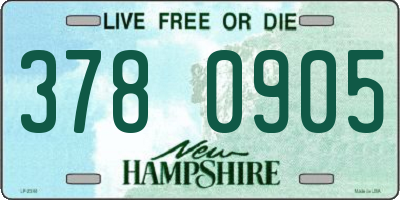 NH license plate 3780905