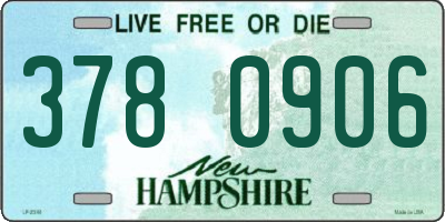 NH license plate 3780906