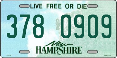 NH license plate 3780909