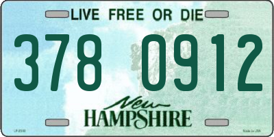 NH license plate 3780912