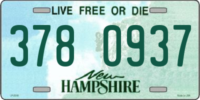 NH license plate 3780937