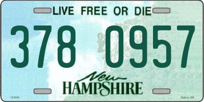 NH license plate 3780957
