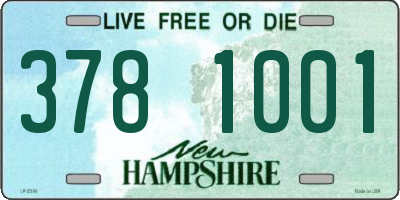NH license plate 3781001