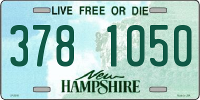 NH license plate 3781050