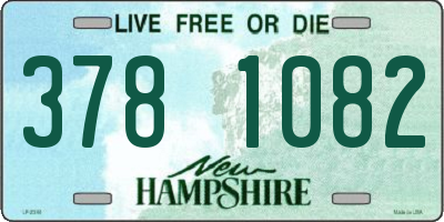 NH license plate 3781082