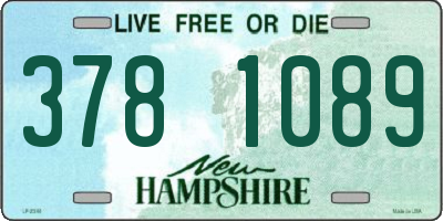 NH license plate 3781089
