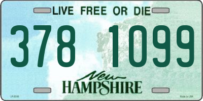 NH license plate 3781099