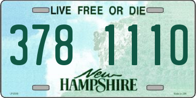 NH license plate 3781110