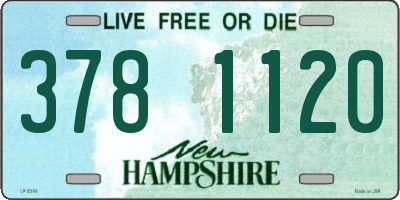 NH license plate 3781120