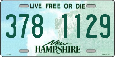 NH license plate 3781129