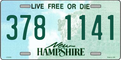 NH license plate 3781141