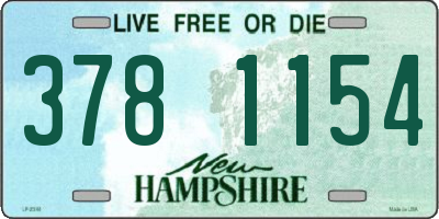 NH license plate 3781154