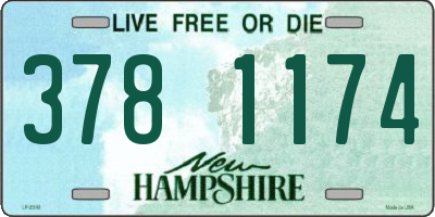NH license plate 3781174