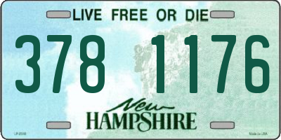 NH license plate 3781176