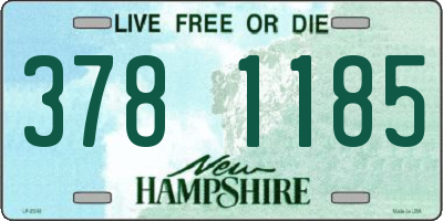 NH license plate 3781185