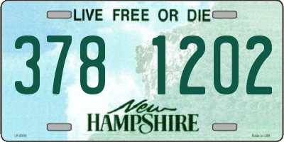 NH license plate 3781202